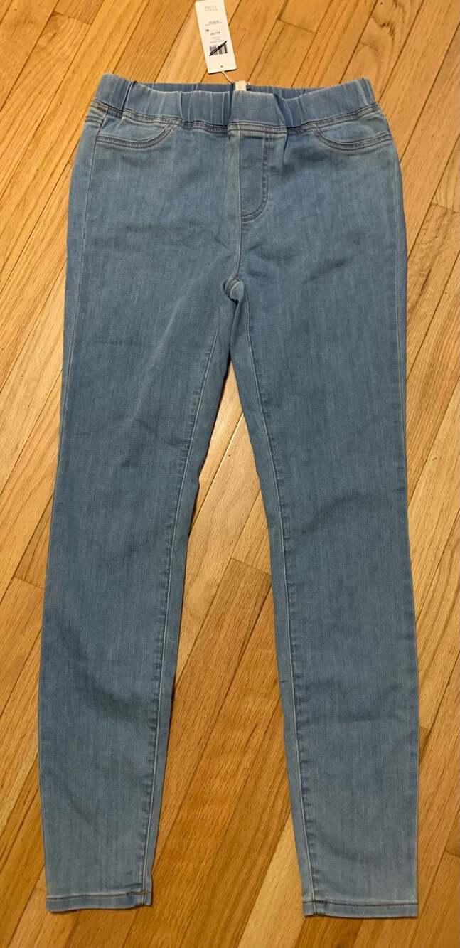 Eileen Fisher Organic Cotton Soft Stretch Denim Pull-On Jeans Size XS